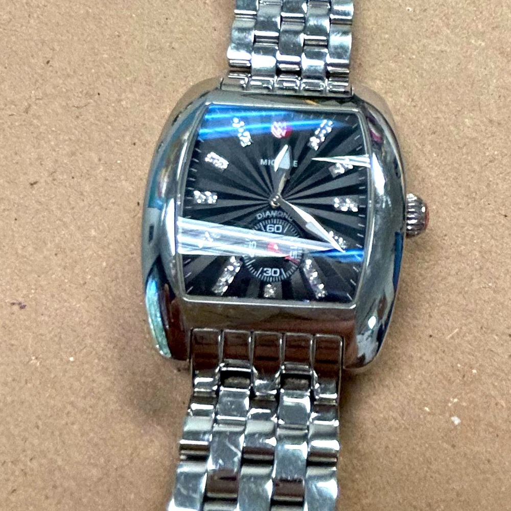 Michele Mini Urban Stainless Steel 22mm Womens Watch